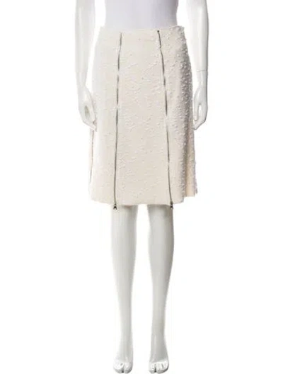Pre-owned St John Knee-length Skirt In Neutral
