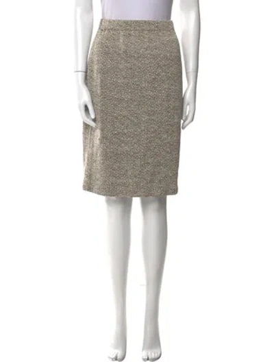 Pre-owned St John Knee-length Skirt In Neutral