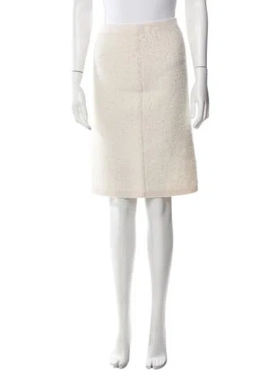 Pre-owned St John Knee-length Skirt In Neutral