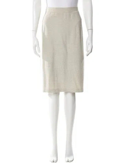 Pre-owned St John Knee-length Skirt In Neutral