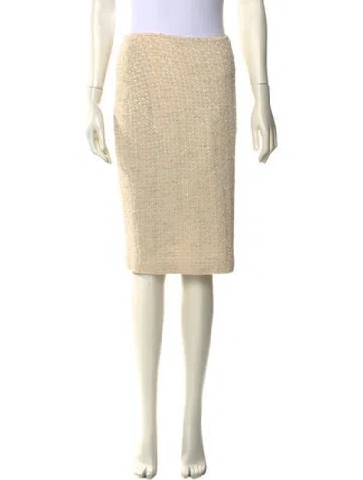 Pre-owned St John Knee-length Skirt In Neutral
