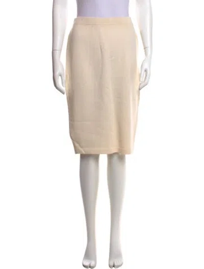 Pre-owned St John Knee-length Skirt In Neutral