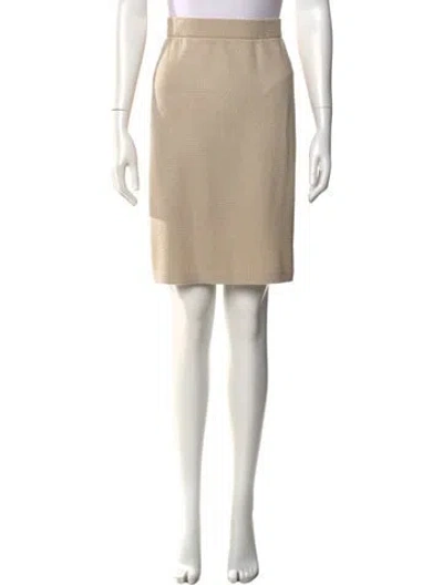 Pre-owned St John Knee-length Skirt In Neutral