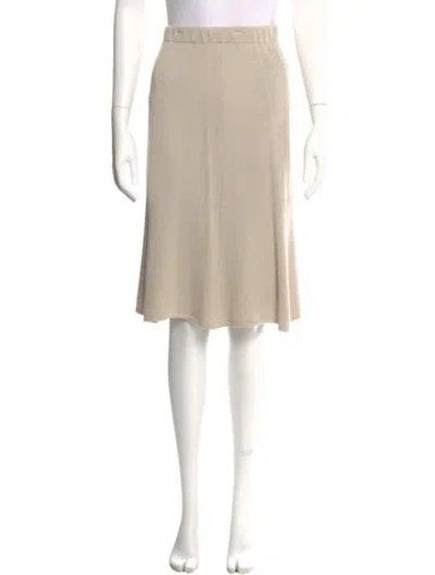 Pre-owned St John Knee-length Skirt In Neutral