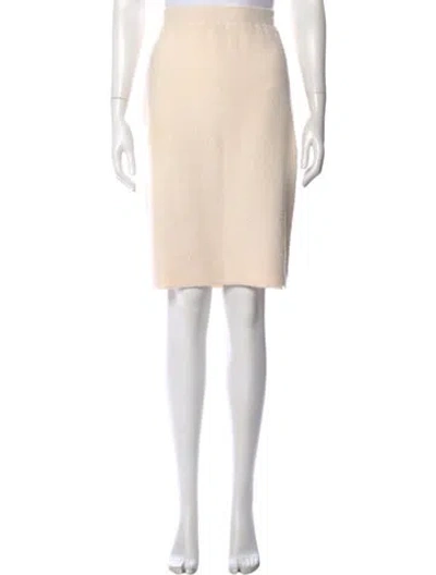 Pre-owned St John Knee-length Skirt In Neutral