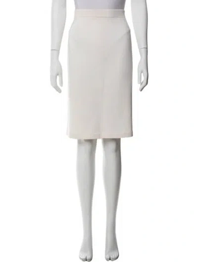 Pre-owned St John Knee-length Skirt In Neutral
