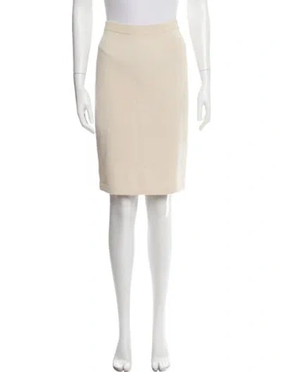 Pre-owned St John Knee-length Skirt In Neutral