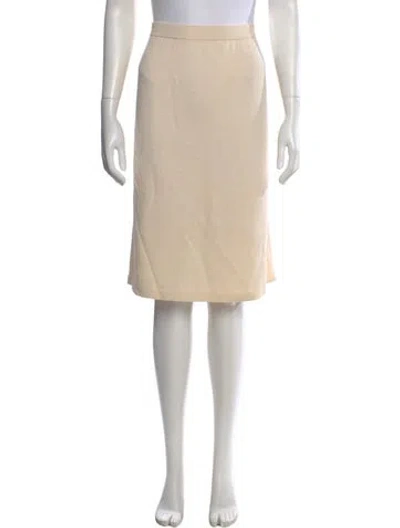 Pre-owned St John Knee-length Skirt In Neutral