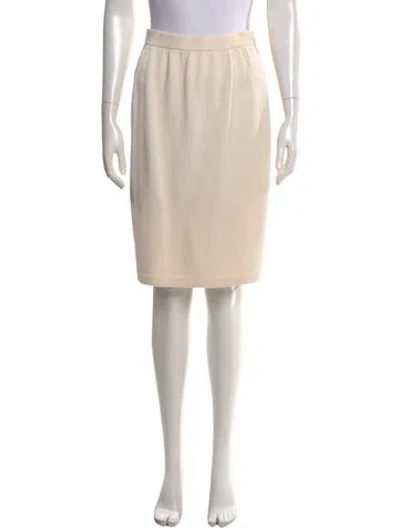 Pre-owned St John Knee-length Skirt In Neutral