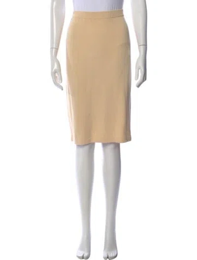 Pre-owned St John Knee-length Skirt In Neutral