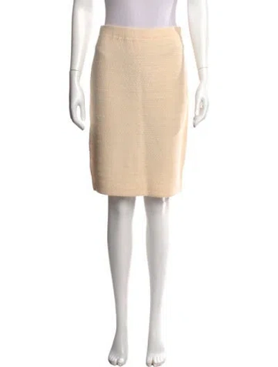Pre-owned St John Knee-length Skirt In Neutral