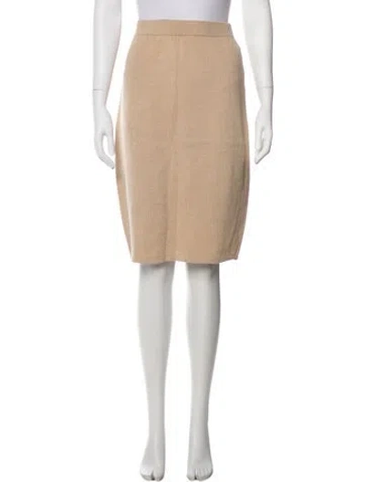 Pre-owned St John Knee-length Skirt In Neutrals