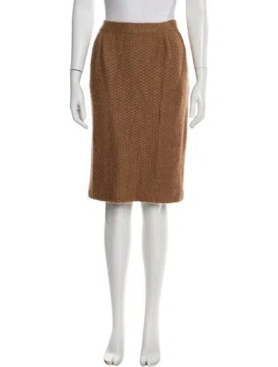 Pre-owned St John Knee-length Skirt In Pink
