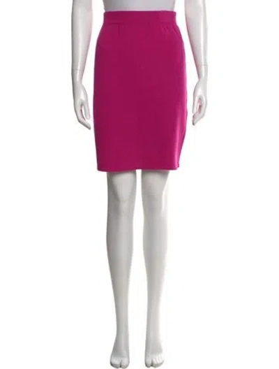 Pre-owned St John Knee-length Skirt In Pink