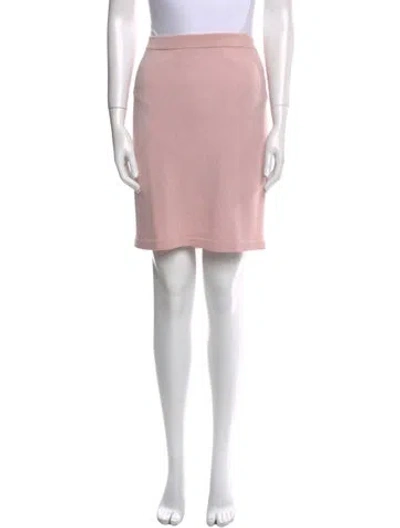 Pre-owned St John Knee-length Skirt In Pink