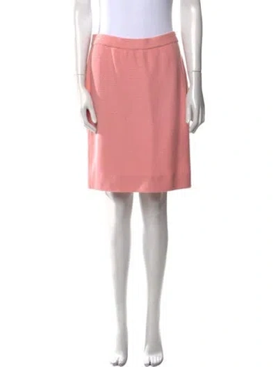 Pre-owned St John Knee-length Skirt In Pink