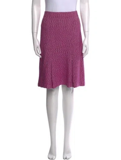 Pre-owned St John Knee-length Skirt In Pink