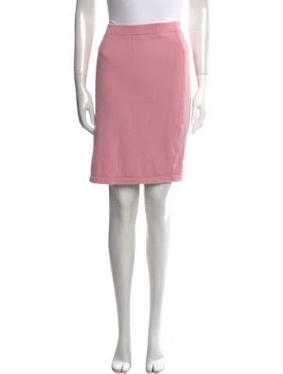 Pre-owned St John Knee-length Skirt In Pink