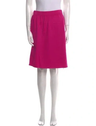 Pre-owned St John Knee-length Skirt In Pink