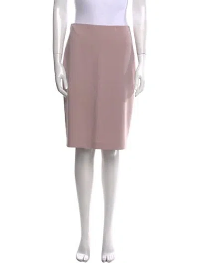 Pre-owned St John Knee-length Skirt In Pink