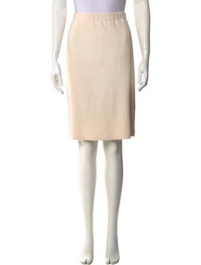 Pre-owned St John Knee-length Skirt In Pink
