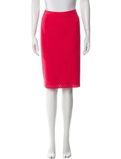Pre-owned St John Knee-length Skirt In Pink