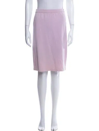 Pre-owned St John Knee-length Skirt In Pink
