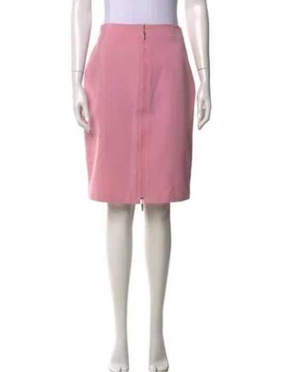 Pre-owned St John Knee-length Skirt In Pink