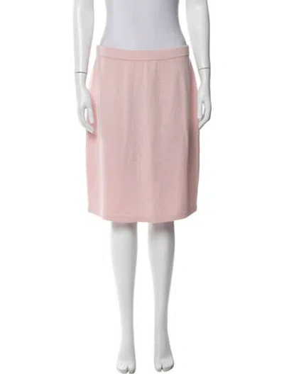 Pre-owned St John Knee-length Skirt In Pink