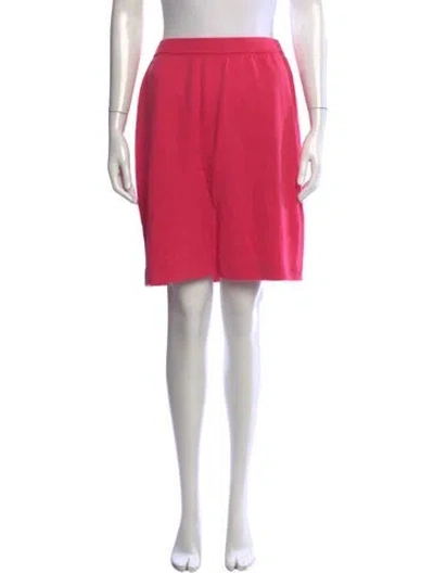 Pre-owned St John Knee-length Skirt In Pink