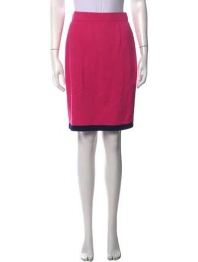 Pre-owned St John Knee-length Skirt In Pink