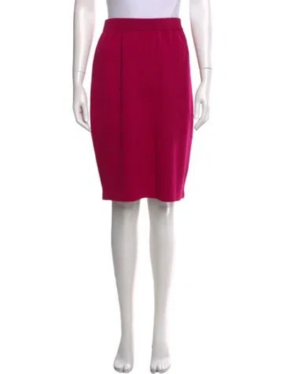 Pre-owned St John Knee-length Skirt In Purple