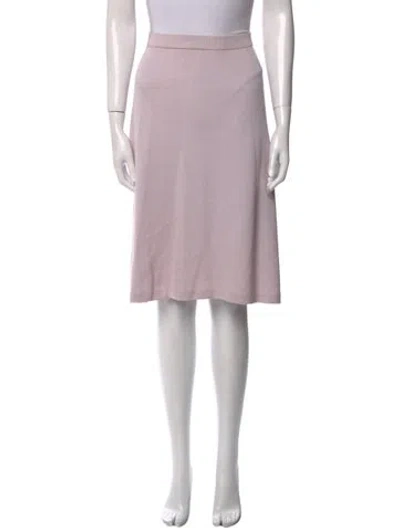 Pre-owned St John Knee-length Skirt In Purple