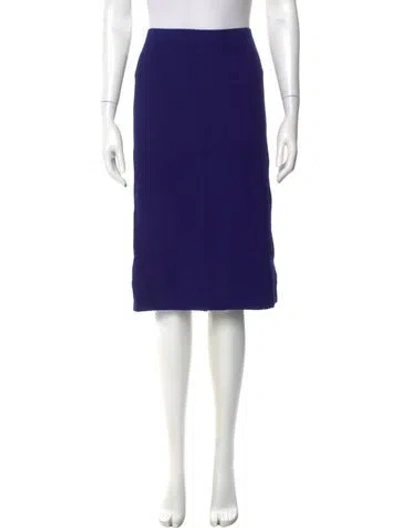 Pre-owned St John Knee-length Skirt In Purple