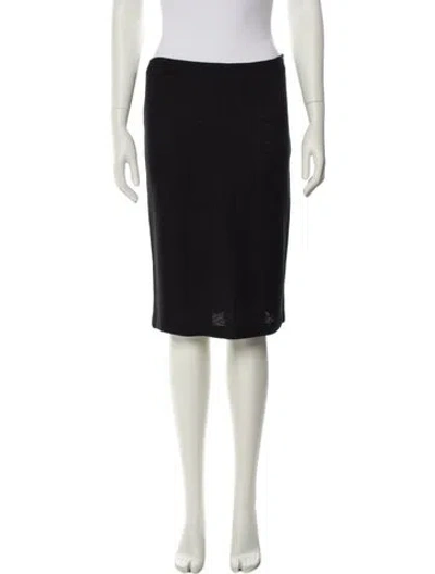Pre-owned St John Knee-length Skirt W/ Tags In Black