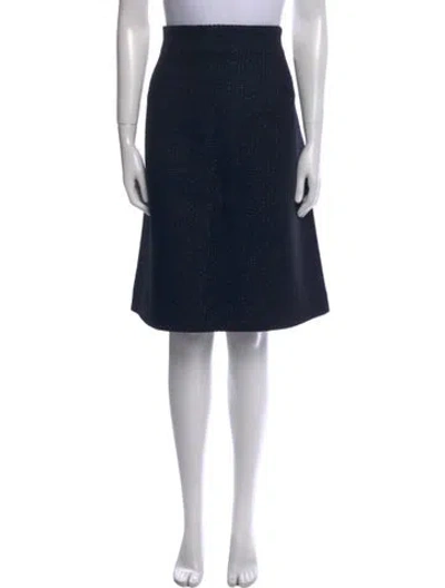 Pre-owned St John Knee-length Skirt W/ Tags In Blue