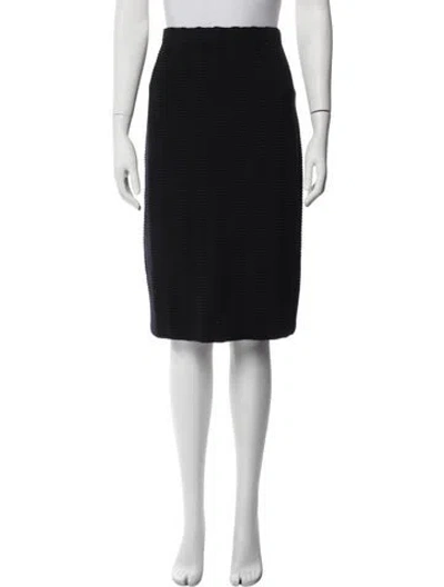 Pre-owned St John Knee-length Skirt W/ Tags In Blue