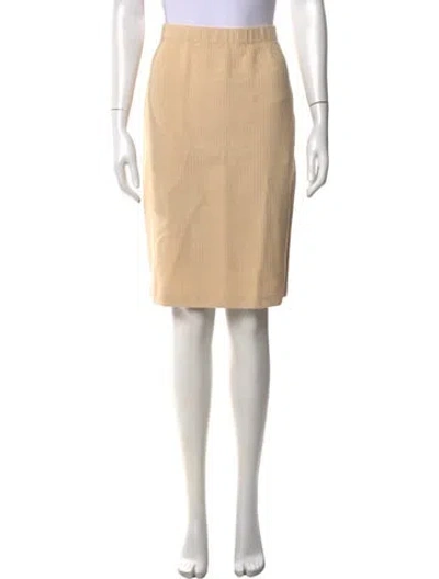 Pre-owned St John Knee-length Skirt W/ Tags In Neutral
