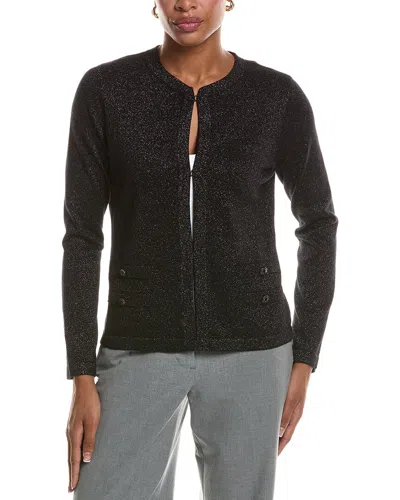 St John St. John Knit Cardigan In Black
