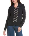 St John St. John Knit In Diamond Jacket In Blue
