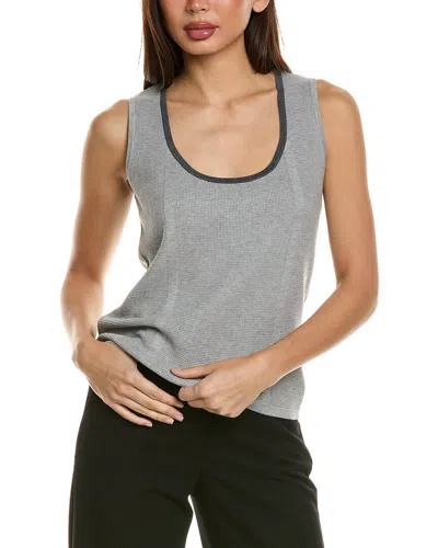 St John Knit Shell In Grey