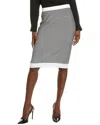 St John St. John Knit Skirt In Gray