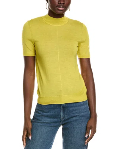 St John St. John Knit Wool-blend Top In Yellow