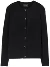 St John Santiago Knit Cardigan In Black