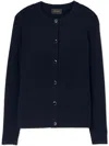 St John Santiago Knit Cardigan In Blue