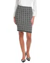 St John St. John Knitted Houndstooth Skirt In Multi