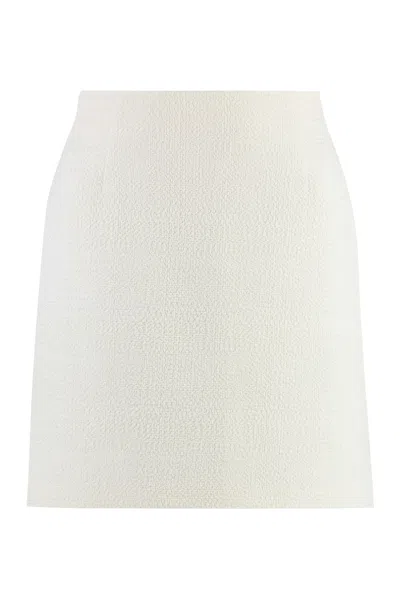 St John Knitted Mini Skirt In White