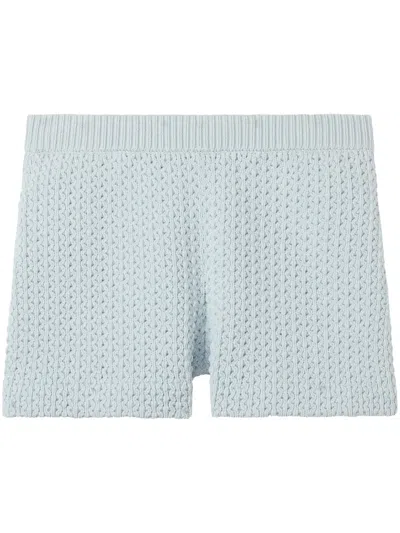 St John Knitted Shorts In Blue