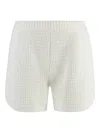 St John Textured Knit Short In White