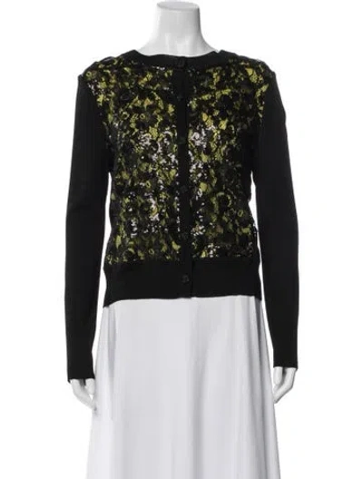 Pre-owned St John Lace Pattern Evening Jacket In Multi